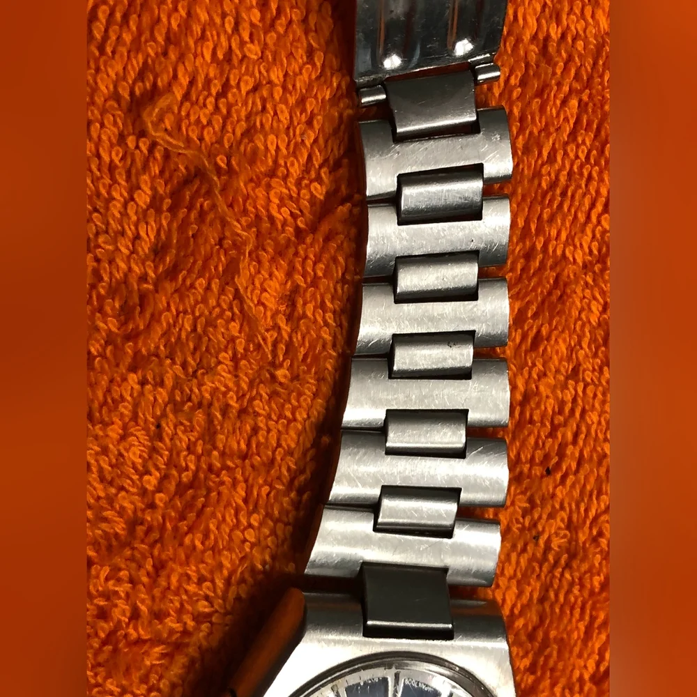 Rare Seiko VINTAGE MEN'S SEIKO WATCH, 17JEWEL 7009 8070 Blue dial day date - Picture 7 of 13